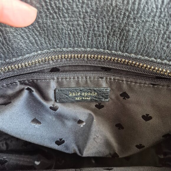 Kate Spade Jackson Medium Satchel Black Pebbled Leather - Picture 11 of 16